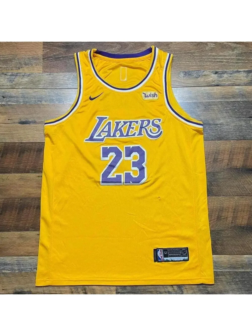 Lebron James Los Angeles Lakers Jersey Nike Swingman Men’s 52